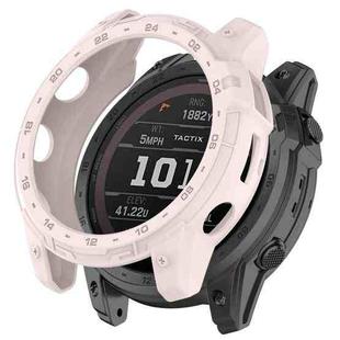 For Garmin Enduro2 / Tactix7 Armor Hollow TPU Watch Case(Light Pink)