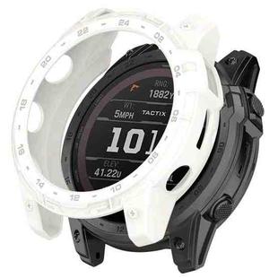 For Garmin Enduro2 / Tactix7 Armor Hollow TPU Watch Case(Lvory White)