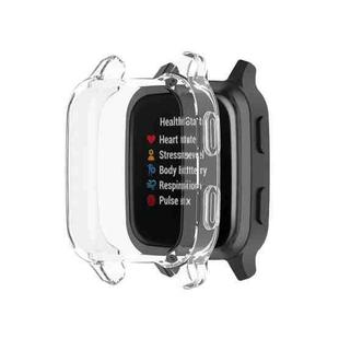 For Garmin Venu Sq 2 Full Coverage TPU Electroplating Watch Case(Transparent)