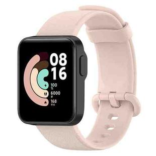For Xiaomi MI Watch Lite / Redmi Watch Litchi Texture Leather Watch Band(Light Pink)