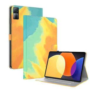 For Xiaomi Redmi Pad 5G Watercolor Pattern Flip Leather Tablet Case(Autumn Leaves)
