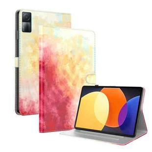 For Xiaomi Redmi Pad 5G Watercolor Pattern Flip Leather Tablet Case(Spring Cherry)