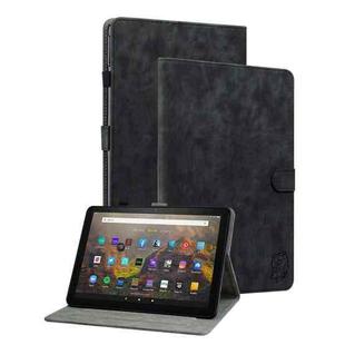 For Amazon Kindle Fire 7 2022 Tiger Pattern Flip Leather Tablet Case(Black)