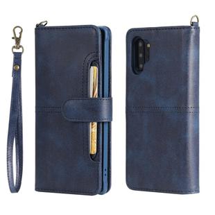 For Galaxy Note 10+ Multifunctional Detachable Magnetic Horizontal Flip Leather Case with Card Slots & Holder & Wallet & Photo Frame(Blue)