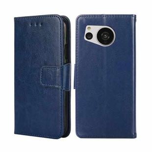 For Sharp Aquos Sense7 Crystal Texture Leather Phone Case(Royal Blue)