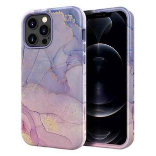 For iPhone 13 Pro Max Varnishing Water Stick TPU + Hard Plastic Phone Case(10027 Marble)