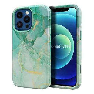 For iPhone 13 Pro Varnishing Water Stick TPU + Hard Plastic Phone Case(10030 Marble)