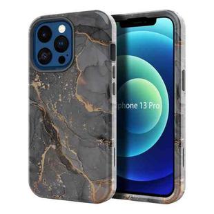 For iPhone 13 Pro Varnishing Water Stick TPU + Hard Plastic Phone Case(10028 Marble)