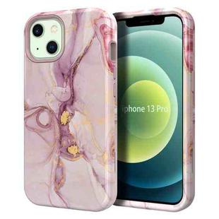 For iPhone 13 Varnishing Water Stick TPU + Hard Plastic Phone Case(10031 Marble)