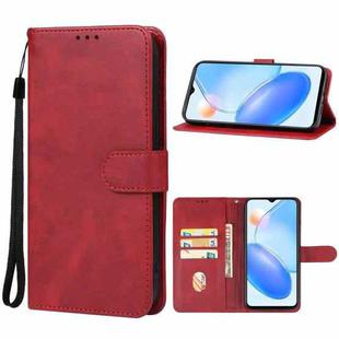 For Honor Play6C Leather Phone Case(Red)