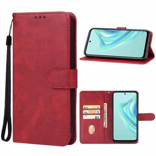 For Infinix Hot 20 Play Leather Phone Case(Red)