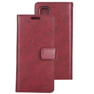 For Galaxy S20 GOOSPERY Mansoor Series Crazy Horse Texture Horizontal Flip Leather Case With Bracket & Card Slot & Wallet(Wine Red)