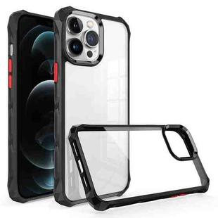 For iPhone 12 Pro Water Cube High Transparent Space Phone Case(Black)