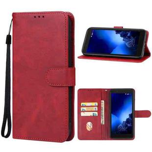 For Alcatel 1C 2019 Leather Phone Case(Red)