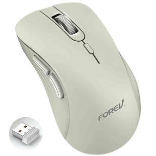 FOREV FV-G200 Wireless Ergonomic Vertical Side Button Mouse(Milk Tea Color)