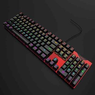 FOREV FVQ302 Wired Mechanical Gaming Illuminated Keyboard(Red)