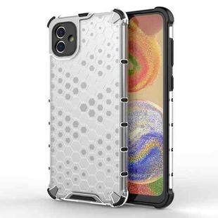 For Samsung Galaxy A04 4G Shockproof Honeycomb PC + TPU Phone Case(White)