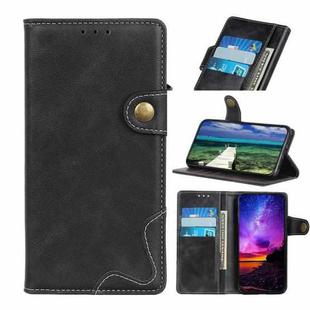 For Samsung Galaxy S23+ S-Type Stitching Calf Texture Leather Phone Case(Black)