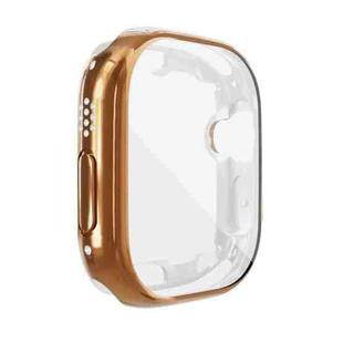 For Apple Watch 8 / 7 45mm All-inclusive Plating TPU Shockproof Case(Rose Gold)