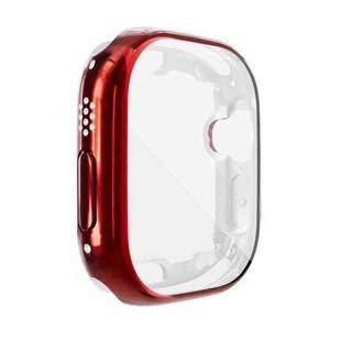 For Apple Watch 8 / 7 41mm All-inclusive Plating TPU Shockproof Case(Red)