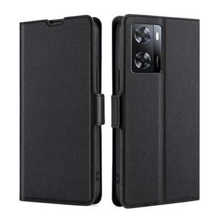 For OnePlus Nord N20 SE 4G Ultra-thin Voltage Side Buckle Leather Phone Case(Black)