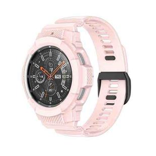 For Samsung Galaxy Watch4 Classic 46mm TPU Integrated Sport Watch Band(Sand Pink)