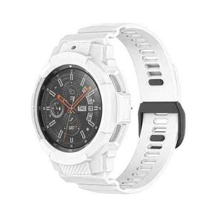 For Samsung Galaxy Watch4 Classic 46mm TPU Integrated Sport Watch Band(White)