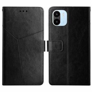 For Xiaomi Redmi A1 HT01 Y-shaped Pattern Flip Leather Phone Case(Black)