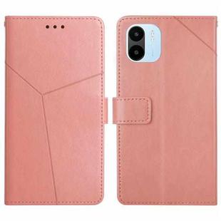 For Xiaomi Redmi A1 HT01 Y-shaped Pattern Flip Leather Phone Case(Pink)