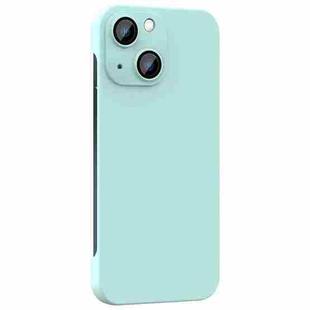 For iPhone 14 Plus Rimless PC Phone Case with Lens Film(Sky Blue)