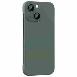 For iPhone 13 Rimless PC Phone Case with Lens Film(Green)