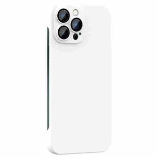 For iPhone 13 Pro Rimless PC Phone Case with Lens Film(White)