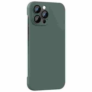 For iPhone 12 Pro Rimless PC Phone Case with Lens Film(Green)