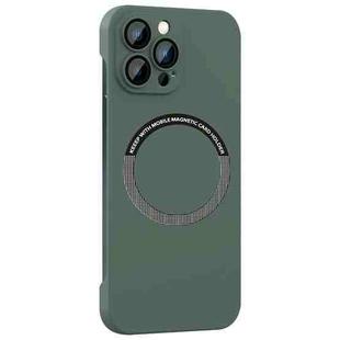 For iPhone 14 Pro Magsafe Rimless PC Phone Case with Lens Film(Green)