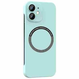 For iPhone 12 Magsafe Rimless PC Phone Case with Lens Film(Sky Blue)