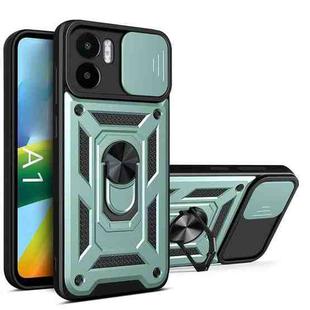 For Xiaomi Redmi A1 4G Sliding Camera Cover Design TPU+PC Phone Case(Green)