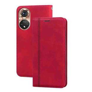 For Honor X7/Play 30 Plus Frosted Business Magnetic Horizontal Flip PU Phone Case(Red)