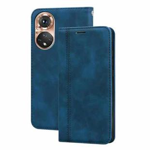 For Honor X7/Play 30 Plus Frosted Business Magnetic Horizontal Flip PU Phone Case(Blue)