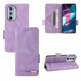 For Motorola Edge X30 / Edge 30 Pro / Edge+ 2022 Magnetic Clasp Leather Phone Case(Purple)