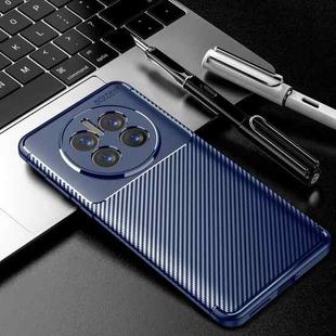 For Huawei Mate 50 Pro Carbon Fiber Texture Fine Hole TPU Phone Case(Blue)
