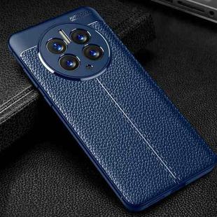 For Huawei Mate 50 Pro Litchi Texture TPU Phone Case(Blue)