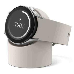 For Samsung Smartwatch Silicone Charging Holder(Beige)