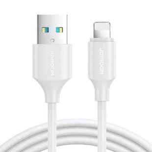 JOYROOM S-UL012A9 2.4A USB to 8 Pin Fast Charging Data Cable, Length:1m(White)