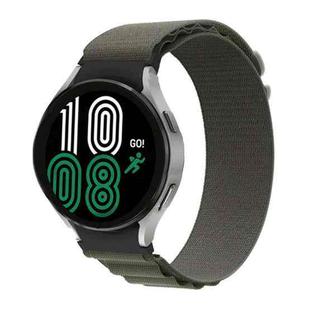 For Samsung Galaxy Watch5 / Watch5 Pro / Watch4 / Watch4 Classic Universal Nylon Loop Watch Band(Green)
