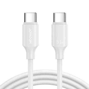 JOYROOM S-CC060A9 60W USB-C/Type-C to USB-C/Type-C Fast Charging Data Cable, Length: 1m(White)