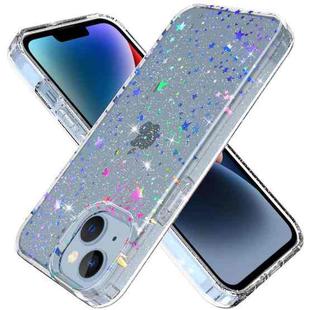 For iPhone 14 Plus Laser IMD Phone Case(GWL041BL Star)