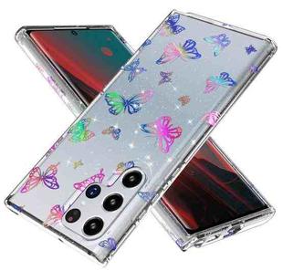 For Samsung Galaxy S22 Ultra 5G Laser IMD Phone Case(P-GWL10081 Butterfly)