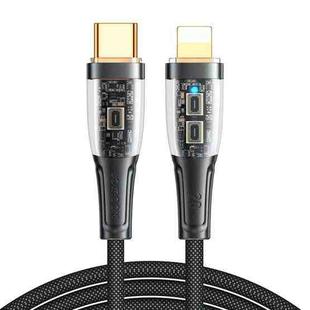 JOYROOM S-CL020A3 20W USB-C/Type-C to 8 Pin Intelligent Power-Off Fast Charging Data Cable, Length:1.2m(Black)
