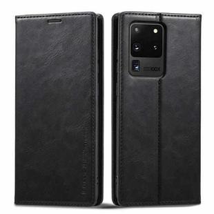 For Samsung Galaxy S20 Ultra LC.IMEEKE RFID Anti-theft Leather Phone Case(Black)