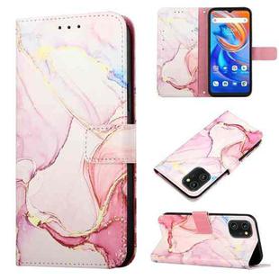 For UMIDIGI A13/A13 Pro/A13S PT003 Marble Pattern Flip Leather Phone Case(Rose Gold LS005)